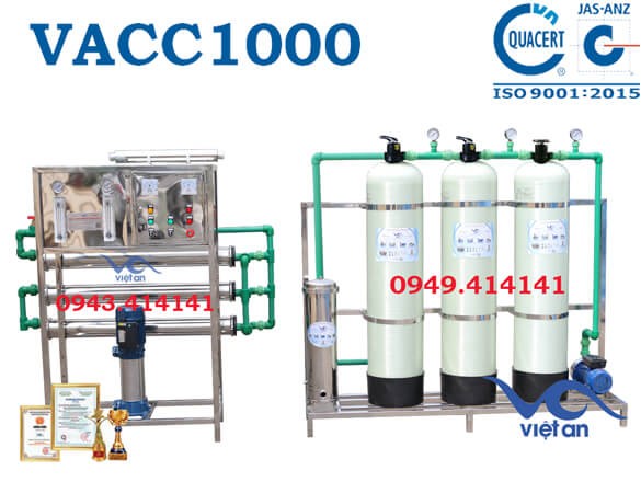 Dây chuyền lọc nước 1000l VACC1000