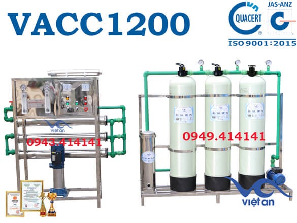 Dây chuyền lọc nước 1200l VACC1200