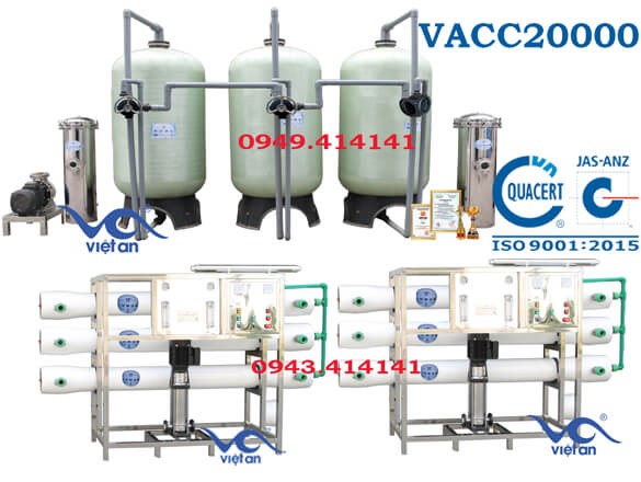 Dây chuyền lọc nước 20000l VACC20000