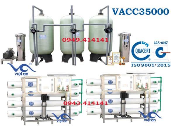 Dây chuyền lọc nước 35000l VACC35000
