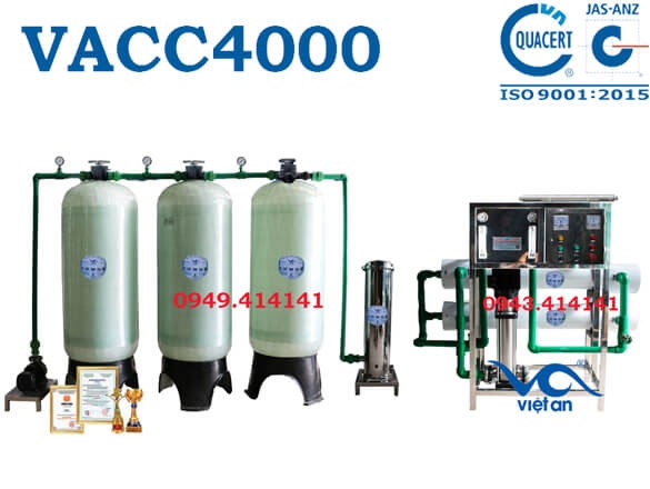 Dây chuyền lọc nước 4000l VACC4000