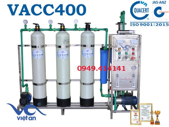 Dây chuyền lọc nước 400l VACC400