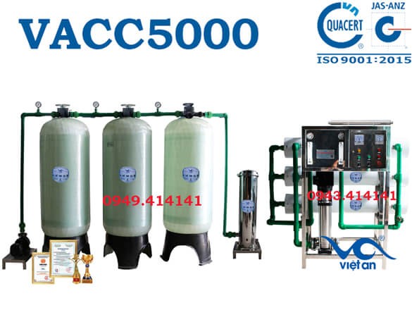 Dây chuyền lọc nước 5000l VACC5000