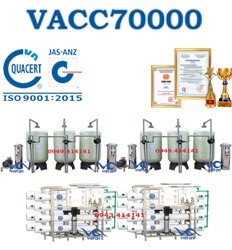 Dây chuyền lọc nước 70000l VACC70000