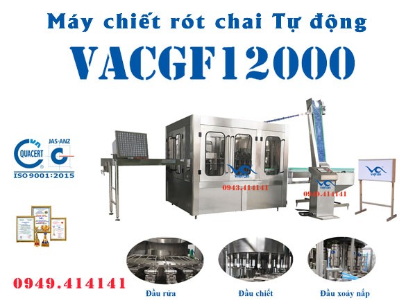 Máy chiết rót chai tự động VACGF12000