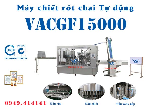 Máy chiết rót chai tự động VACGF15000