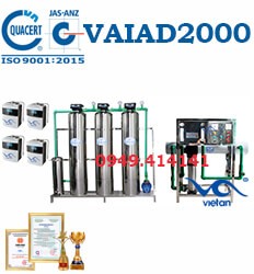 Dây chuyền lọc nước điện giải 2000 l/h VAIAD2000