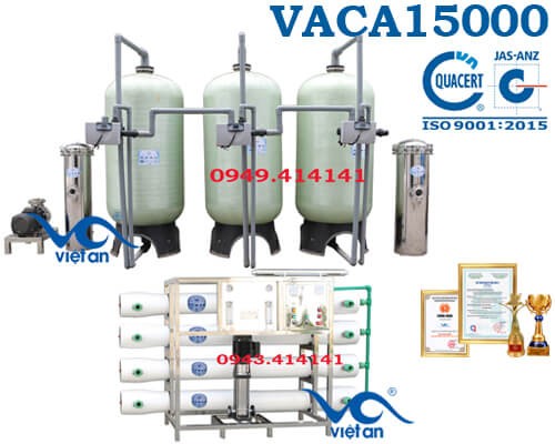 Dây chuyền lọc nước tinh khiết 15000l/h VACA15000