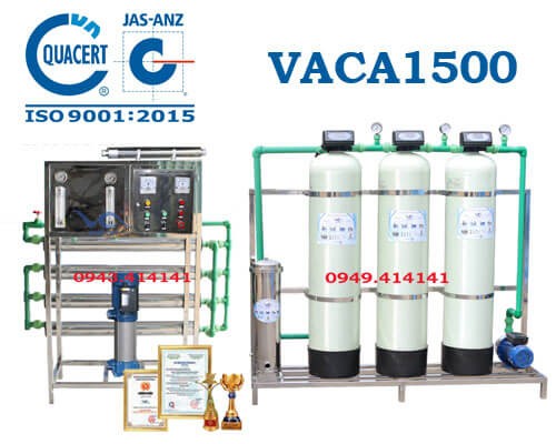 Dây chuyền lọc nước tinh khiết 1500l/h VACA1500