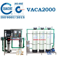 Dây chuyền lọc nước tinh khiết 2000l/h VACA2000