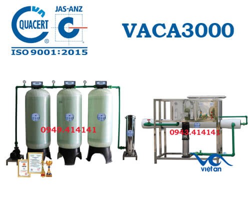 Dây chuyền lọc nước tinh khiết 3000l/h VACA3000