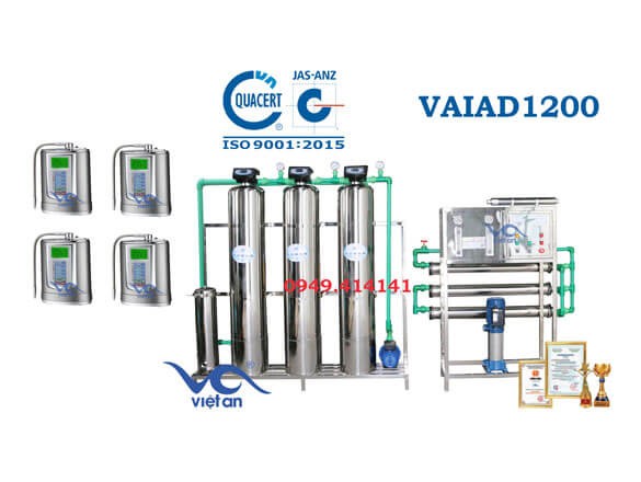 Dây chuyền lọc nước điện giải 1200 l/h VAIAD1200
