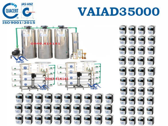 Dây chuyền lọc nước điện giải 35000 l/h VAIAD35000