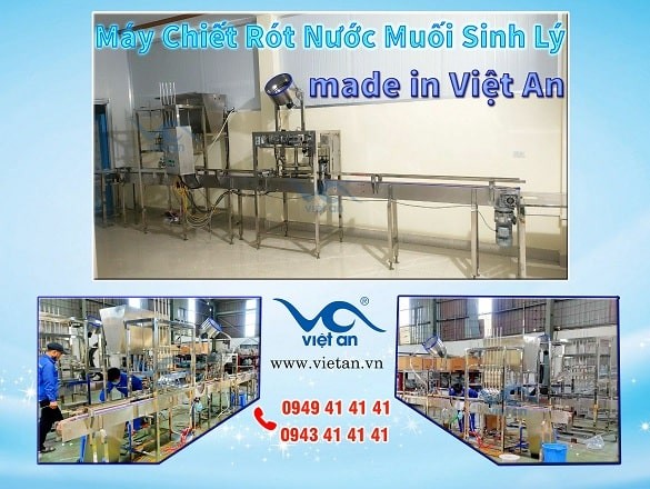 Chiêm Ngưỡng Máy Chiết Rót Nước Muối Sinh Lý Tự Động Made in Việt An