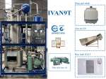 Máy làm đá viên trục vít 9 tấn IVAN 9T công nghiệp Cỡ đá: 18x30/ 23x35 (mm)