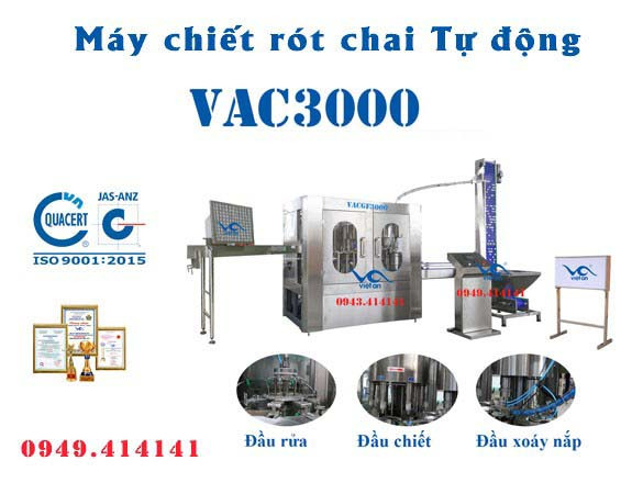 máy chiết rót chai VAC3000