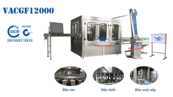 máy chiết rót chai VACGF12000