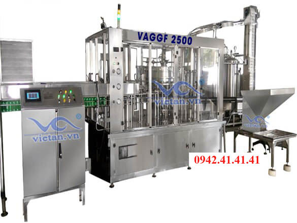 Máy chiết nước có ga bằng chai thủy tinh VAGGF2500