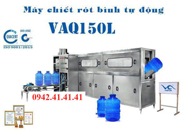 máy chiết rót bình 20l tự động VAQ150-L