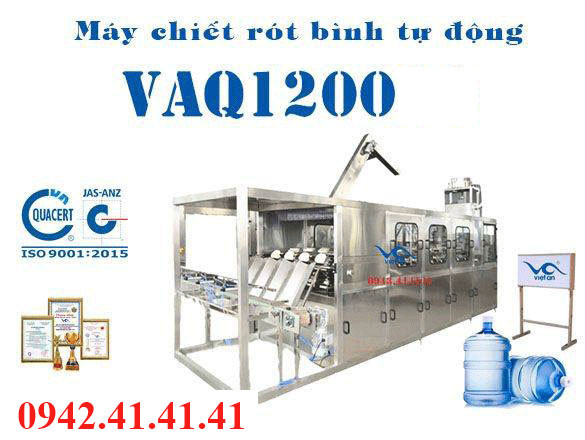 máy chiết rót bình 20l tự động VAQ1200