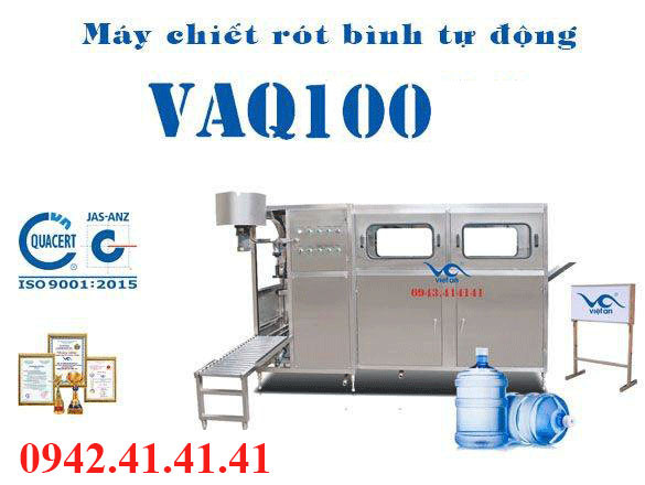 máy chiết rót bình 20l tự động VAQ100