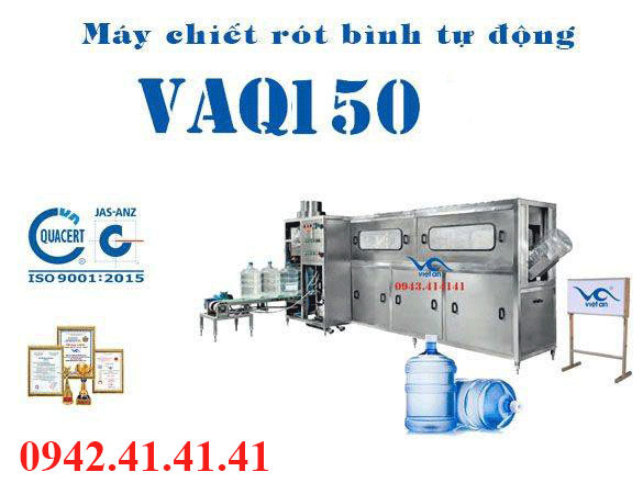 máy chiết rót bình 20l tự động VAQ150