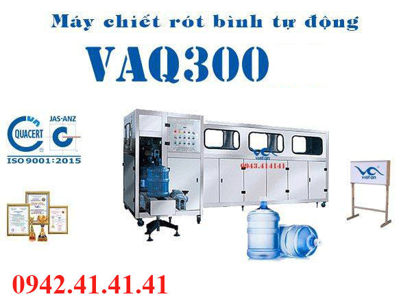 máy chiết rót bình 20l tự động VAQ300