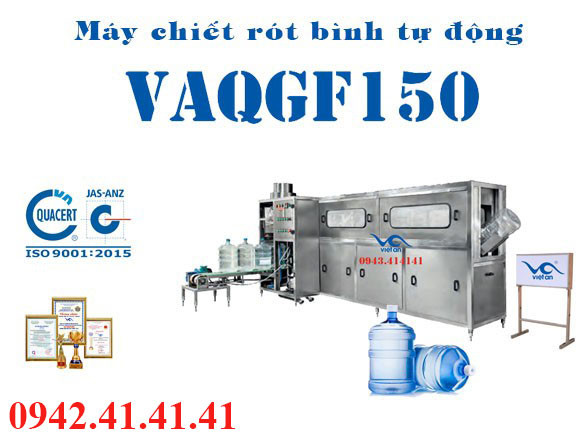 máy chiết rót bình tự động VAQGF150