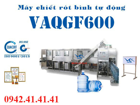 máy chiết rót bình tự động VAQGF600